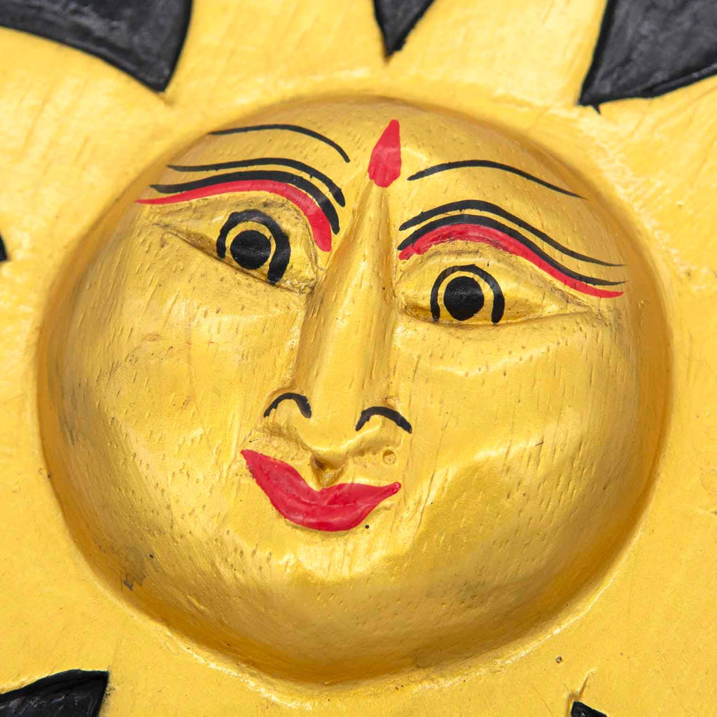 Black and Gold Sun Plaque