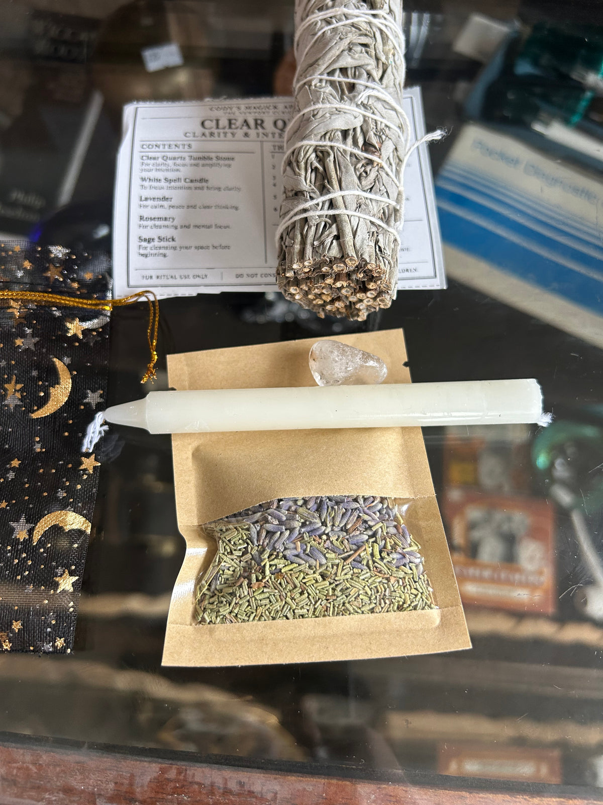 Clear Quartz Clarity & Intention Spell Kit