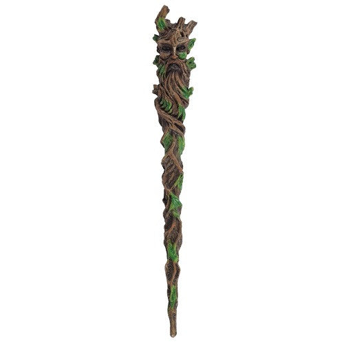Green man resin wand