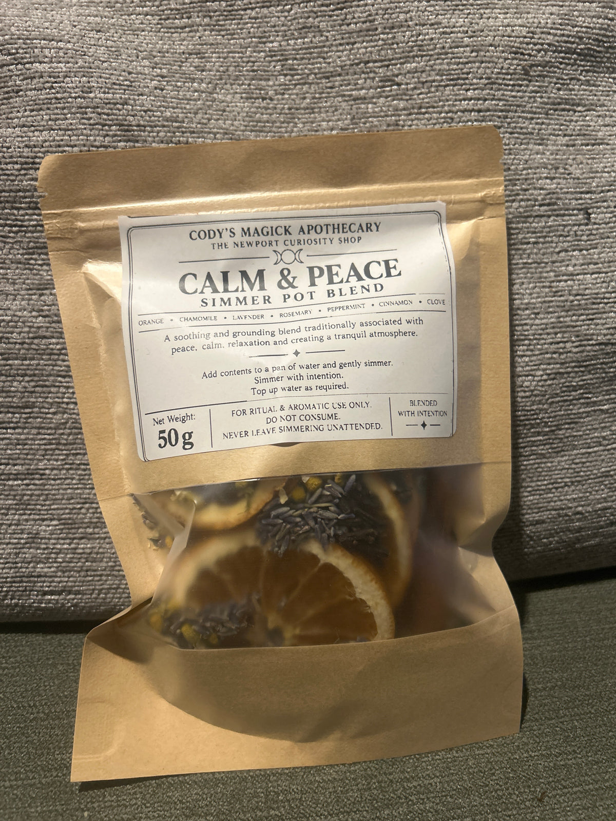 Calm & Peace Spell Simmer Pot Blend – 50g
