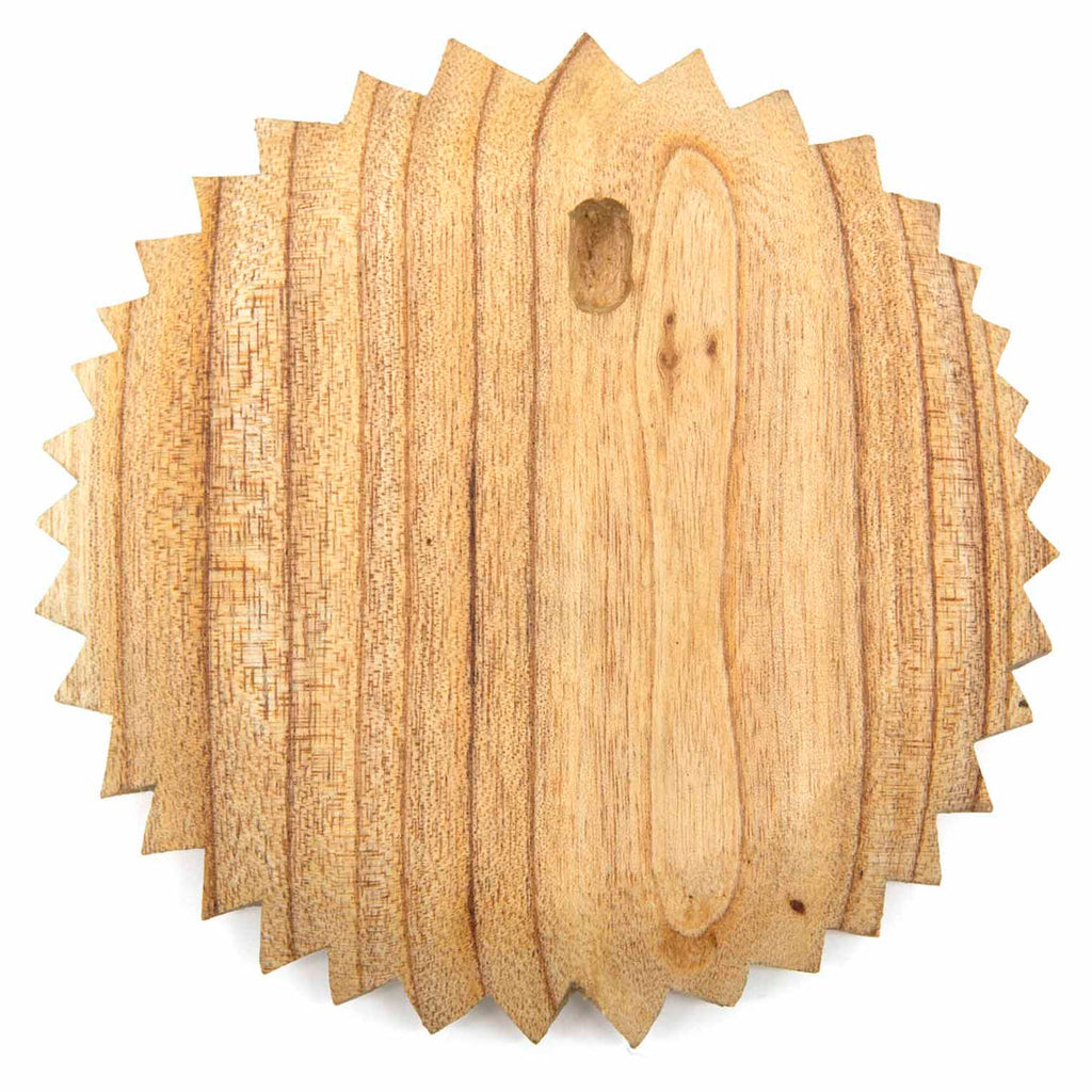 Green Man Round Wood Plaque