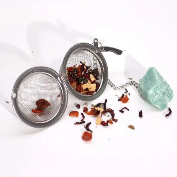 Raw Gemstone Tea Strainer - Rock Quartz