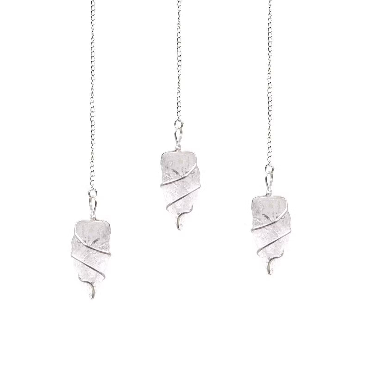 1x Raw Gemstone Pendulum - Rock Quartz