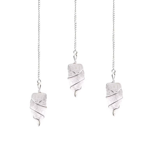 1x Raw Gemstone Pendulum - Rock Quartz