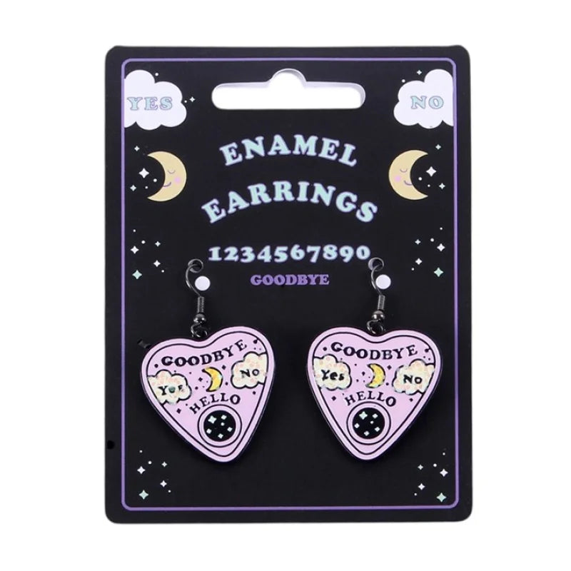 PASTEL TALKING BOARD PLANCHETTE EARRINGS