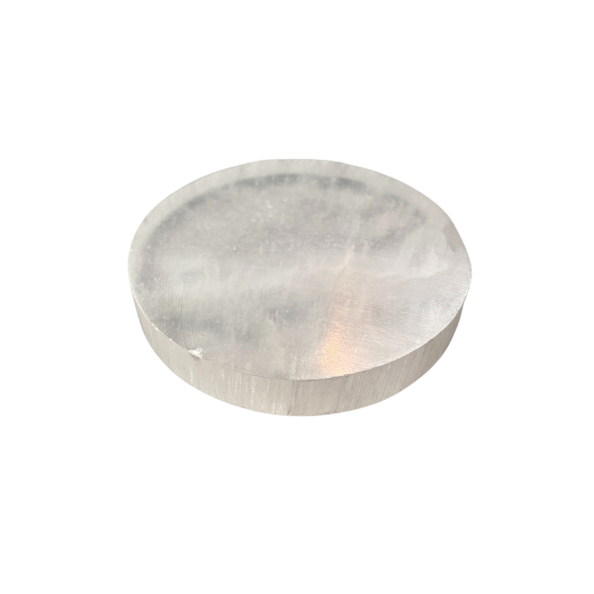 Selenite Charging Plate, Round, 6cm