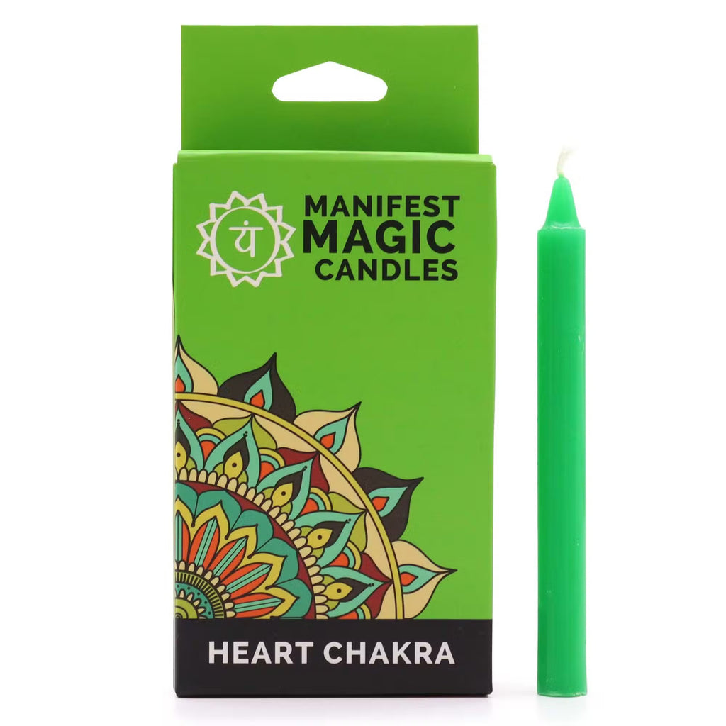 Green Manifest Magic Candles (set of 12)