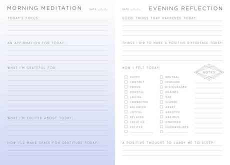 Gratitude: A Day and Night Reflection Journal – 184-Page Guided Gratitude Journal
