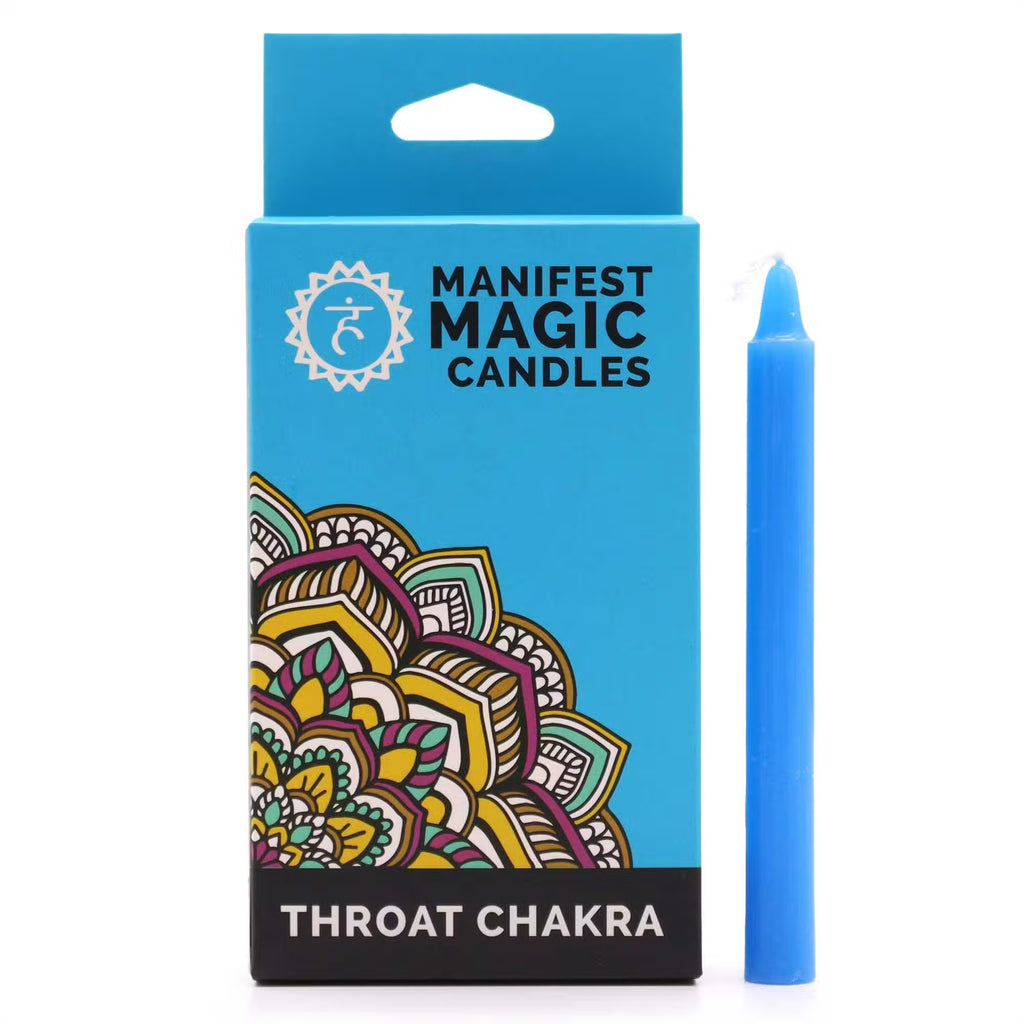 Blue Manifest Magic Candles (set of 12