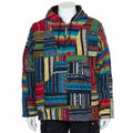 Patchwork Brushed Gheri Fleece Lined Hoodie