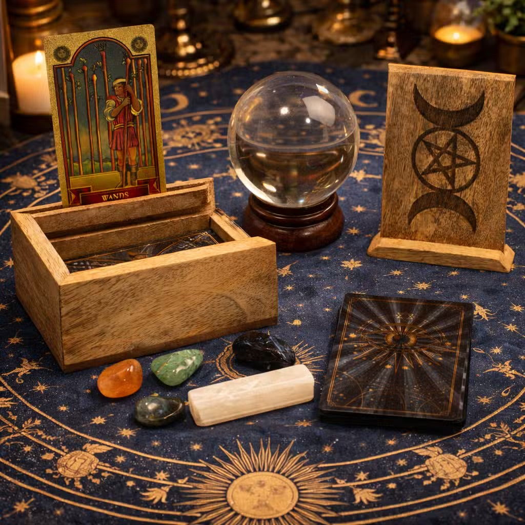 Small Tarot Box with Card Holder