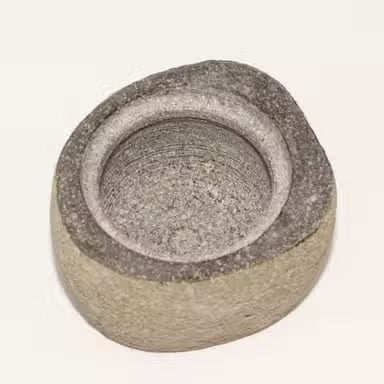 Natural Riverstone Grounding Pot - Small (aprox 9x7cm)