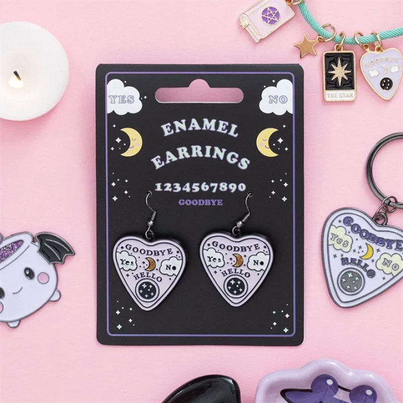 PASTEL TALKING BOARD PLANCHETTE EARRINGS