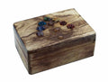 Wooden Chakra Stone Box – Seven Chakra Crystal Storage Box
