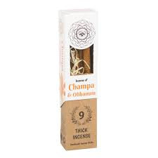 Satya Champa & Olibanum Thick Handrolled Incense – 9 Sticks