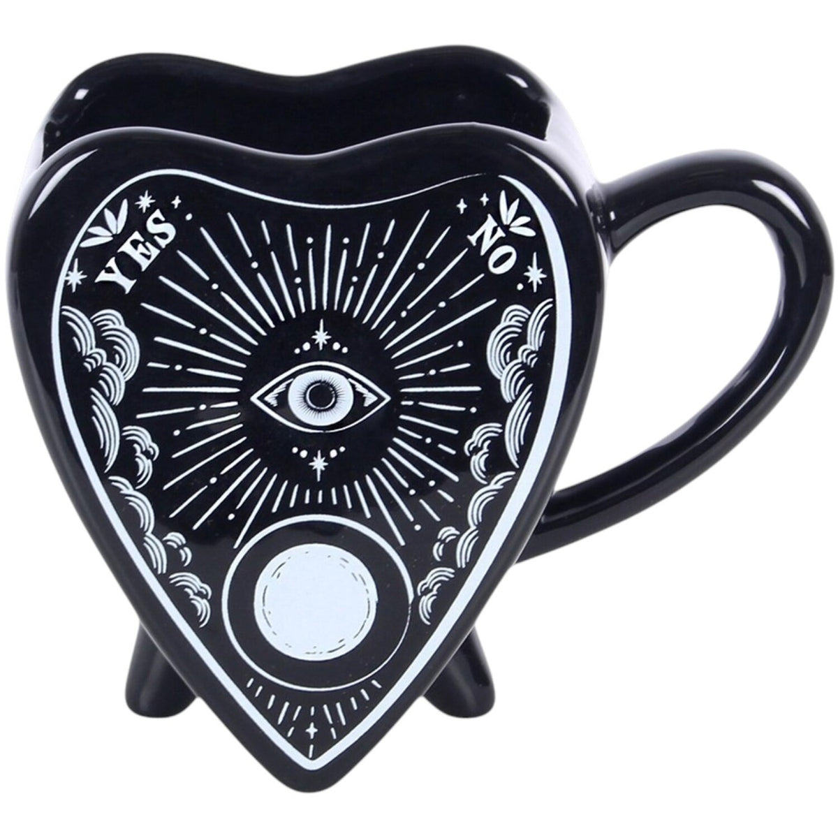 BLACK PLANCHETTE MUG