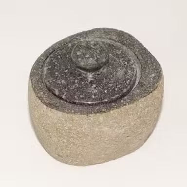 Natural Riverstone Grounding Pot - Small (aprox 9x7cm)