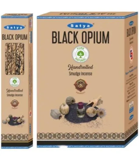 Satya Black Opium Handrolled Smudge Incense 9 Sticks