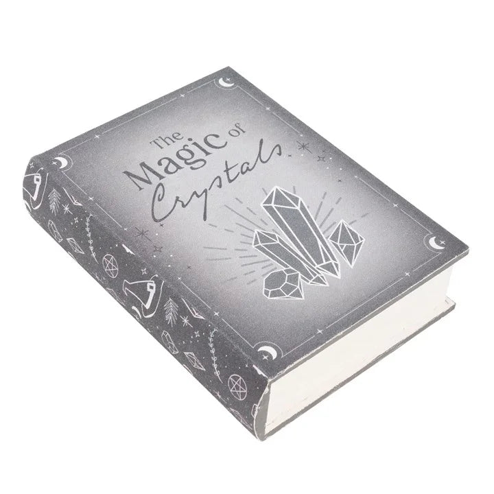 THE MAGIC OF CRYSTALS BOOK SHAPED STORAGE BOX
