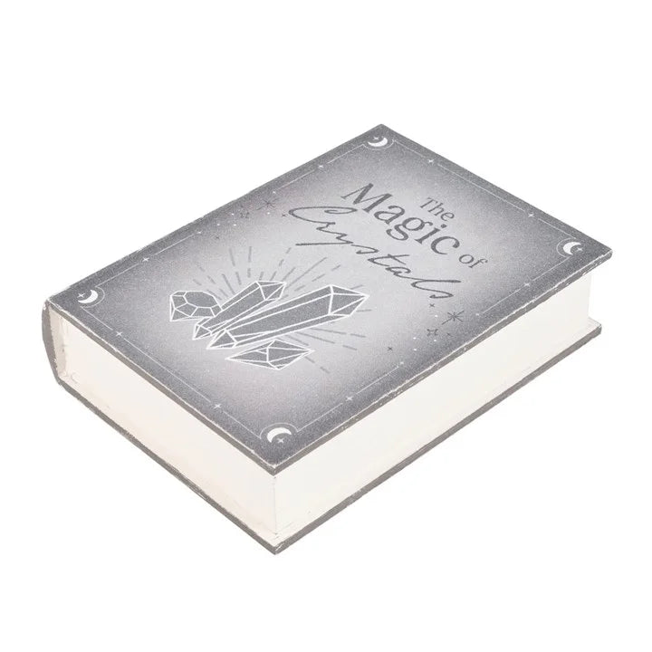 THE MAGIC OF CRYSTALS BOOK SHAPED STORAGE BOX