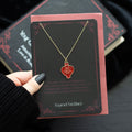 Love Potion Enamel Necklace on Greeting Card Gothic Gift