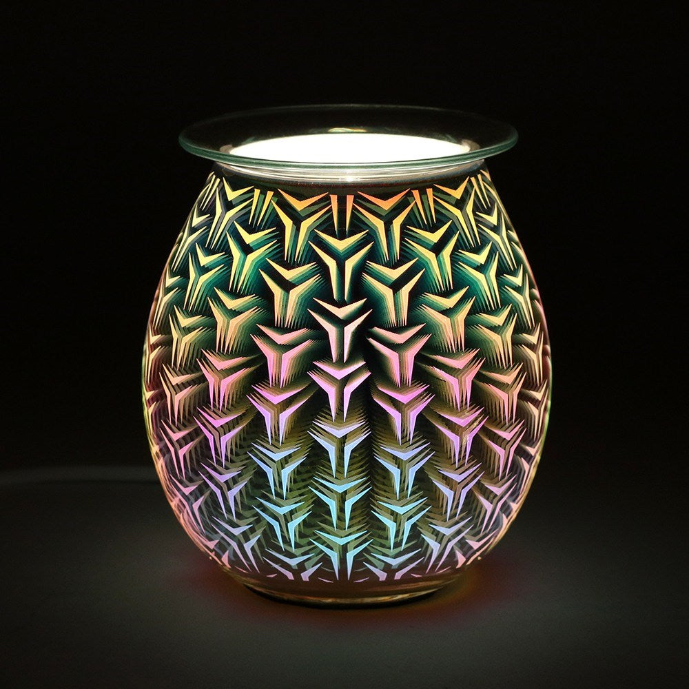 3D Geometric Light Up Electric Oil Burner 230V 25W