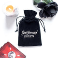 Spellbound Secrets Black Velvet Drawstring Pouch Tarot Crystal