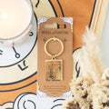 The Wheel of Fortune Vintage Tarot Keyring Gold Tone Tarot Charm