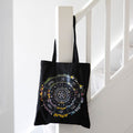 Wheel of the Year Polycotton Tote Bag Pagan Spiritual Shopper