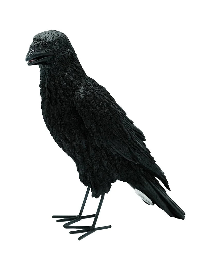 Resin crow 34 cm