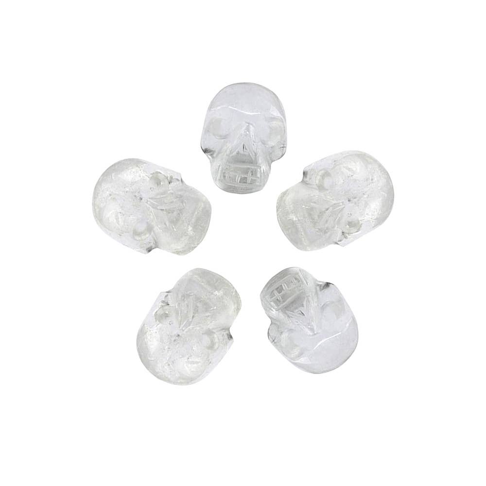 Mini Crystal Skull Head, 2cm